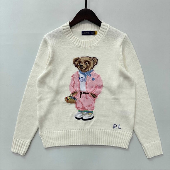Ralph Lauren Sweaters - Ralph Lauren Women's Cream Sweater with Bear Design